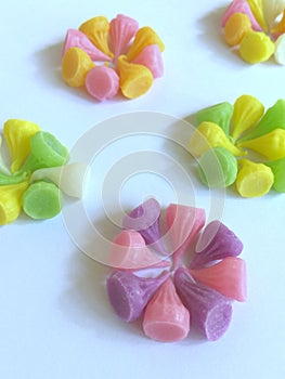 A group of colorful Thai sweet candy named Ã¢â¬ËA-LouÃ¢â¬â¢ photo